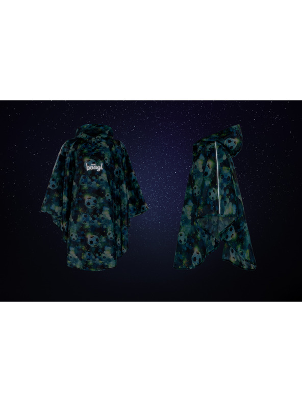 BAAGL  BAAGL Outdoor Poncho-Regenmantel Fußball Größe M (130-150 cm)