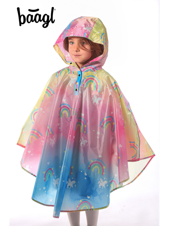 BAAGL  BAAGL Outdoor Poncho-Regenmantel Einhorn Größe XS (90-110 cm)