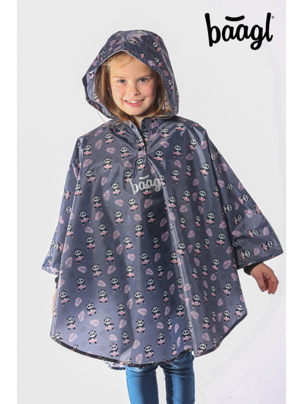 BAAGL  BAAGL Outdoor Poncho-Regenmantel Panda Größe XS (90-110 cm)