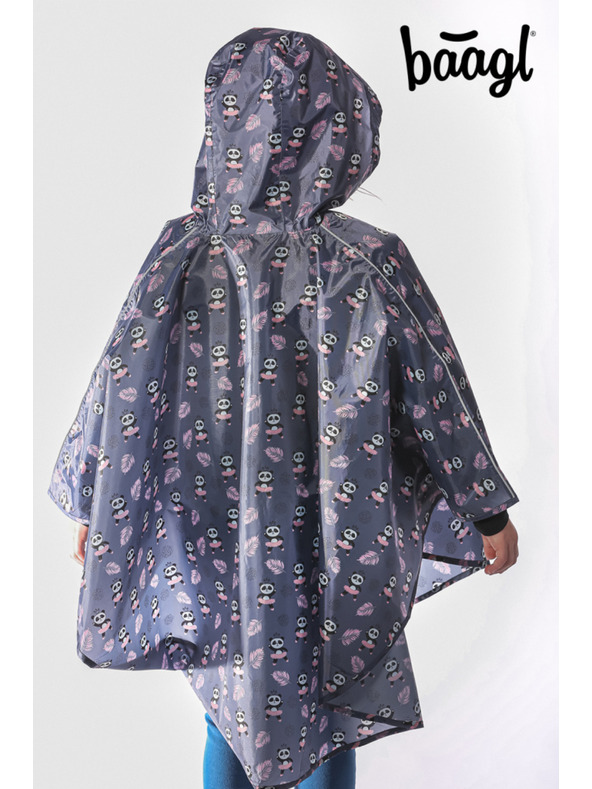 BAAGL  BAAGL Outdoor Poncho-Regenmantel Panda Größe S (110-130 cm)