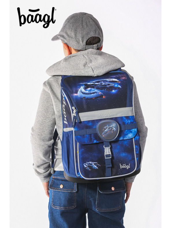 BAAGL  BAAGL SET 3 Zippy Raumschiff: Schulranzen, Federmäppchen, Beutel