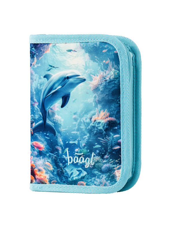 BAAGL  BAAGL SET 3 Zippy Delfin: Schulranzen, Federtasche, Beutel
