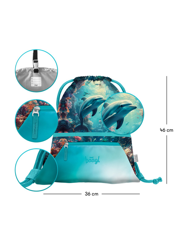 BAAGL  BAAGL Beutel mit Tasche Delfin