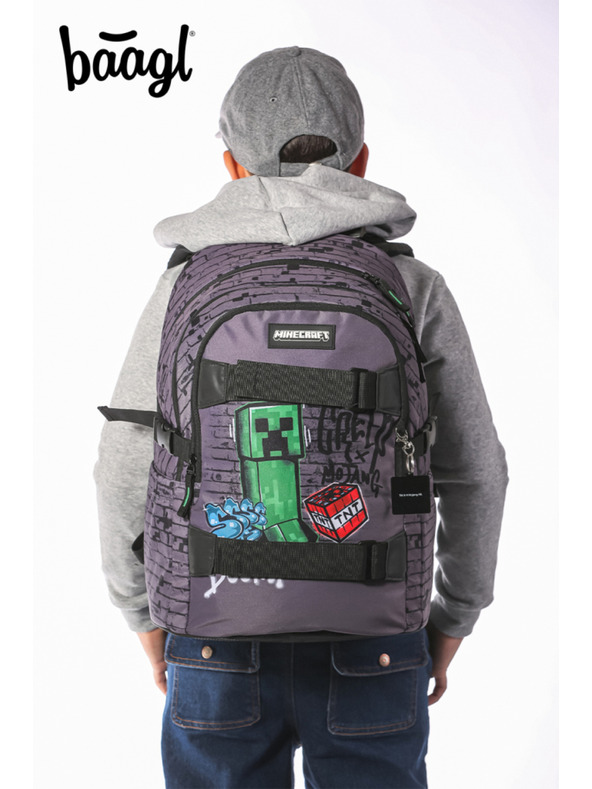 BAAGL  BAAGL SET 3 Skate Minecraft TNT: Rucksack, Etui, Beutel
