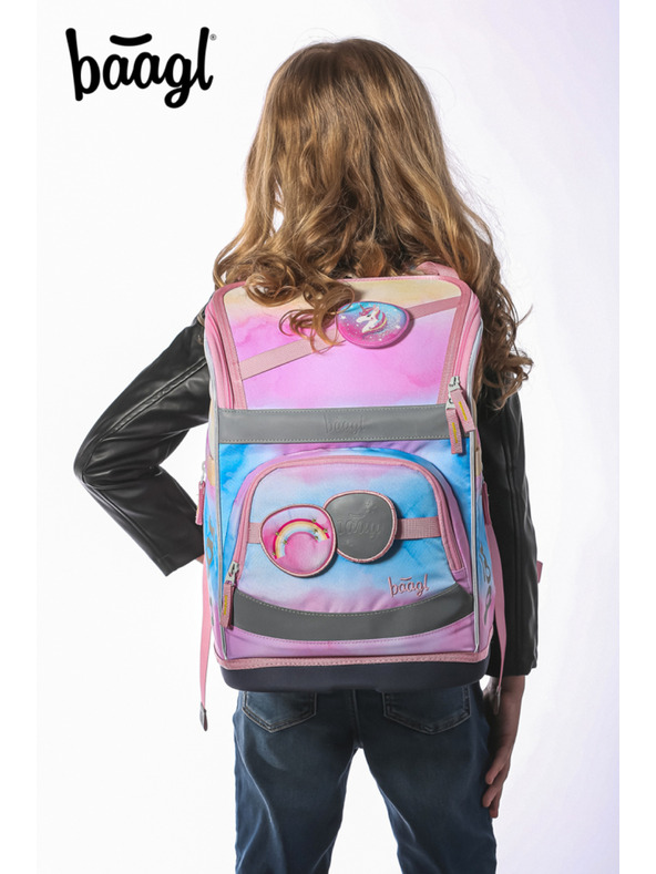 BAAGL  BAAGL Schulranzen Zippy plus Regenbogen Einhorn