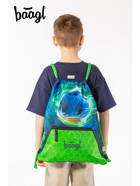 BAAGL  BAAGL SET 3 Zippy plus Fußball: Schulranzen, Federmäppchen, Beutel