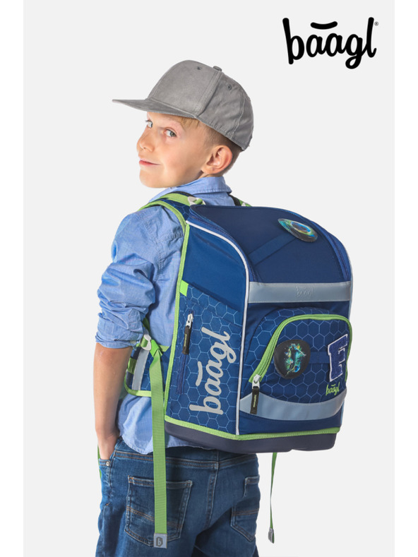 BAAGL  BAAGL SET 3 Zippy plus Fußball: Schulranzen, Federmäppchen, Beutel