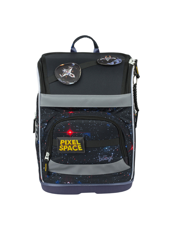 BAAGL  BAAGL SET 3 Zippy plus Pixel Space: Schulranzen, Federmäppchen, Beutel