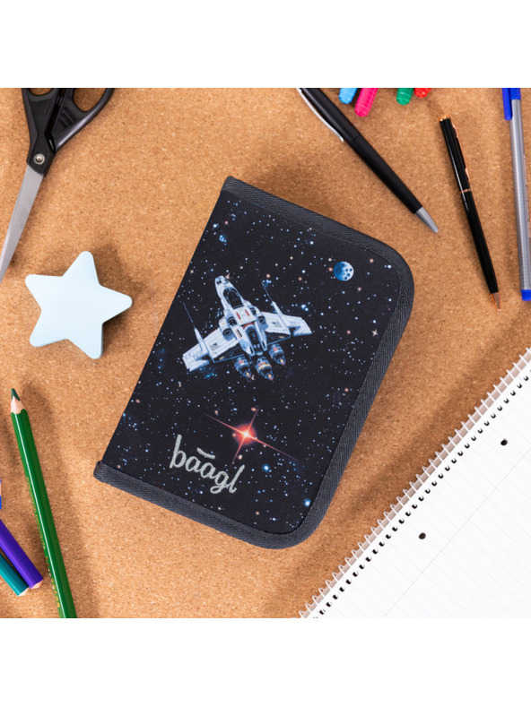 BAAGL  BAAGL Einstock-Federmäppchen Pixel Space