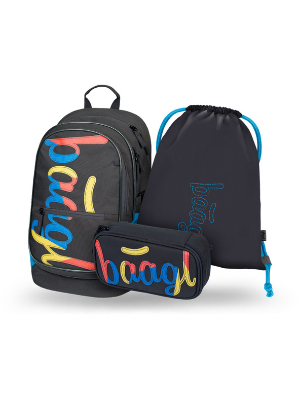 BAAGL  BAAGL SET 3 Core Logo Mix: Rucksack, Federmäppchen, Beutel