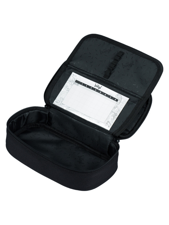 BAAGL  BAAGL SET 3 Core Uni schwarz: Rucksack, Federmäppchen, Beutel