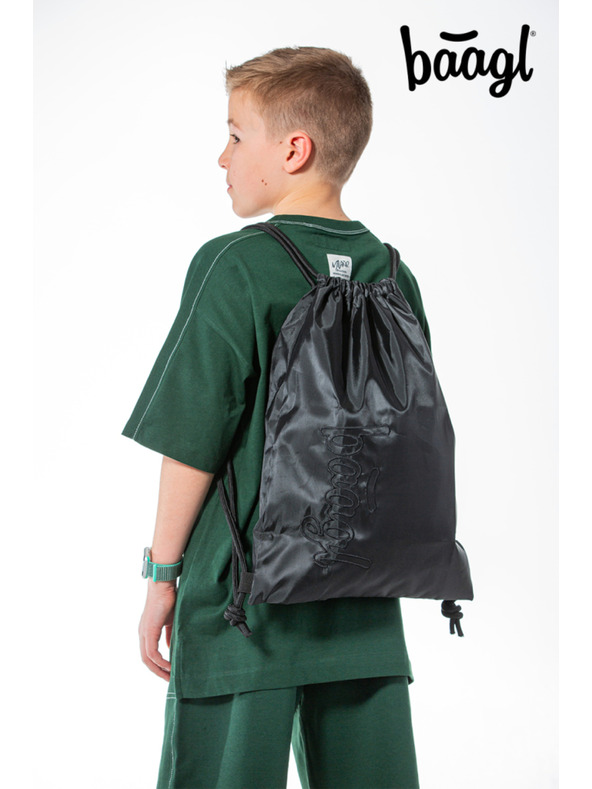 BAAGL  BAAGL SET 3 Skate max Darkness: Rucksack, Federmäppchen, Beutel