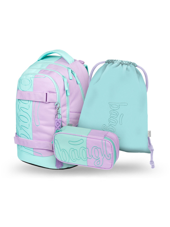 BAAGL  BAAGL SET 3 Skate max Sweet: Rucksack, Federtasche, Beutel