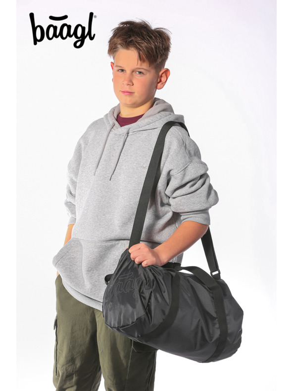 BAAGL  BAAGL SET 3 Skate Uni schwarz: Rucksack, Federmäppchen, Sporttasche