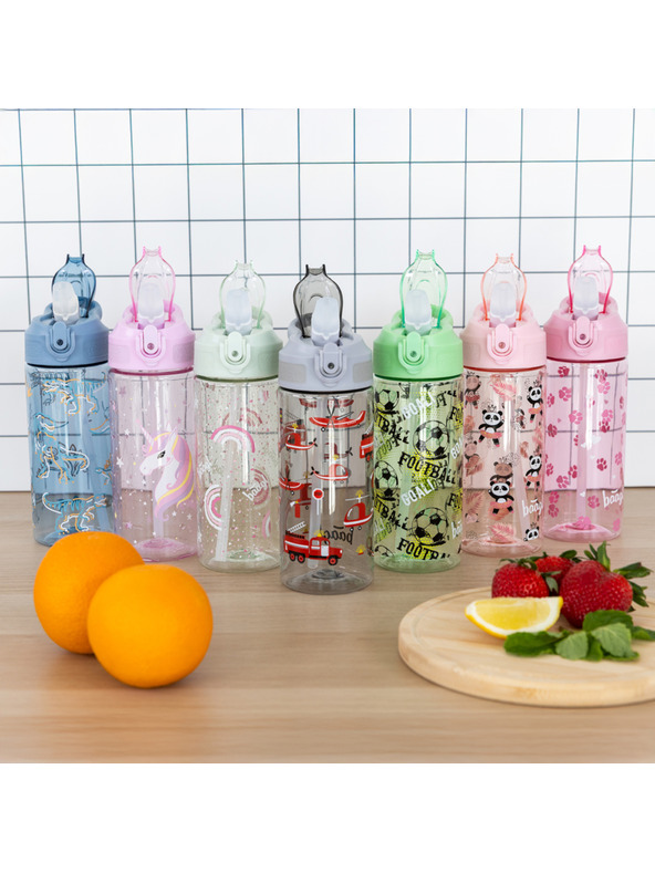 BAAGL  BAAGL Tritan-Trinkflasche mit Strohhalm Dino 500 ml