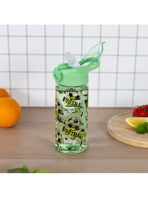 BAAGL  BAAGL Tritan-Trinkflasche mit Strohhalm Fußball 500 ml