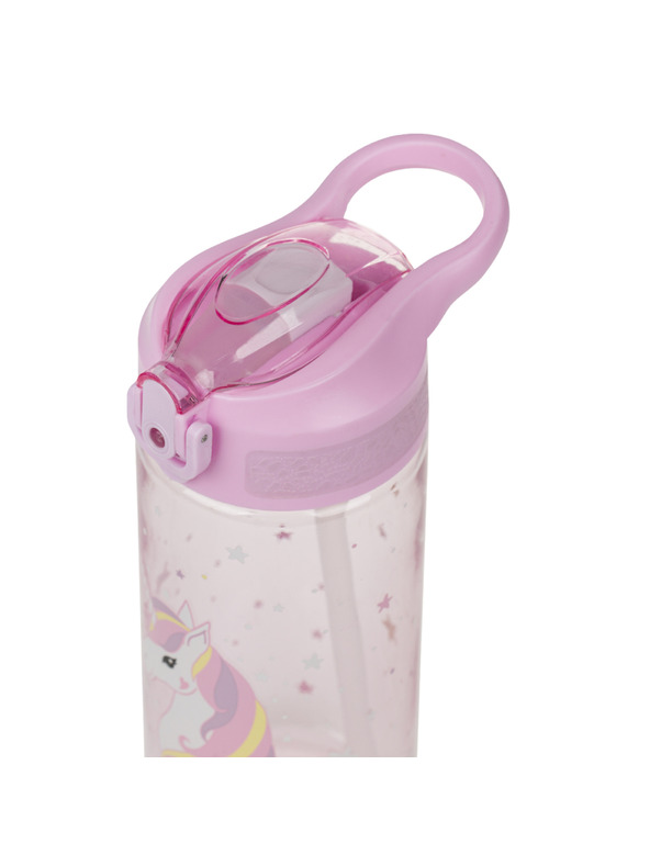 BAAGL  BAAGL Tritan-Trinkflasche mit Strohhalm Rainbow Unicorn 500 ml