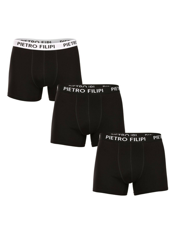 Pietro Filipi Herren-Geschenkset Dreier-Set - Boxershorts und Dreier-Set - Socken Pietro Filipi schwarz