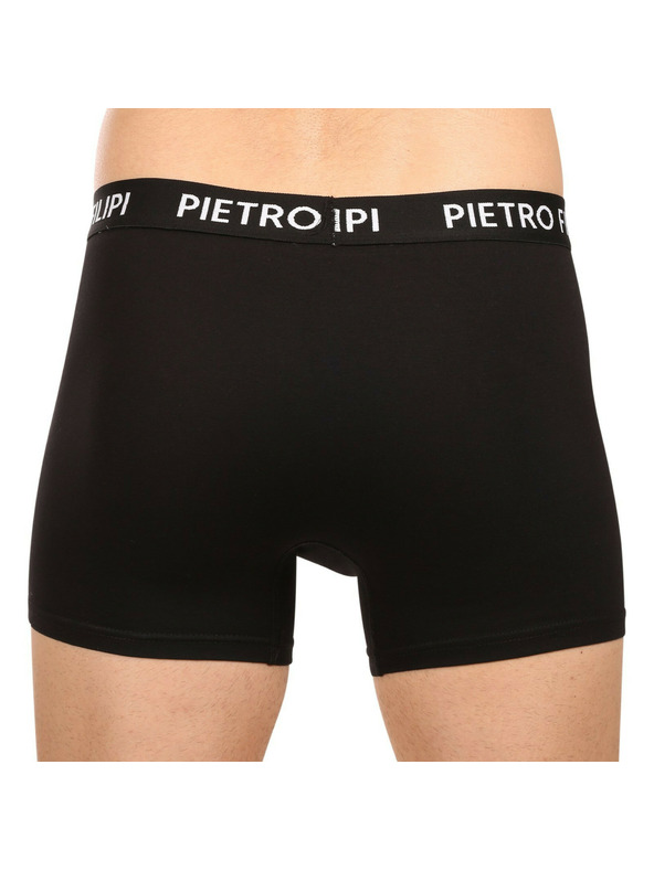 Pietro Filipi Herren-Geschenkset Dreier-Set - Boxershorts und Dreier-Set - Socken Pietro Filipi schwarz