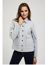 Moodo Hellgraue Hemdjacke