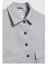 Moodo Hellgraue Hemdjacke