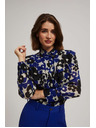 Moodo Bunte Bluse mit Volant