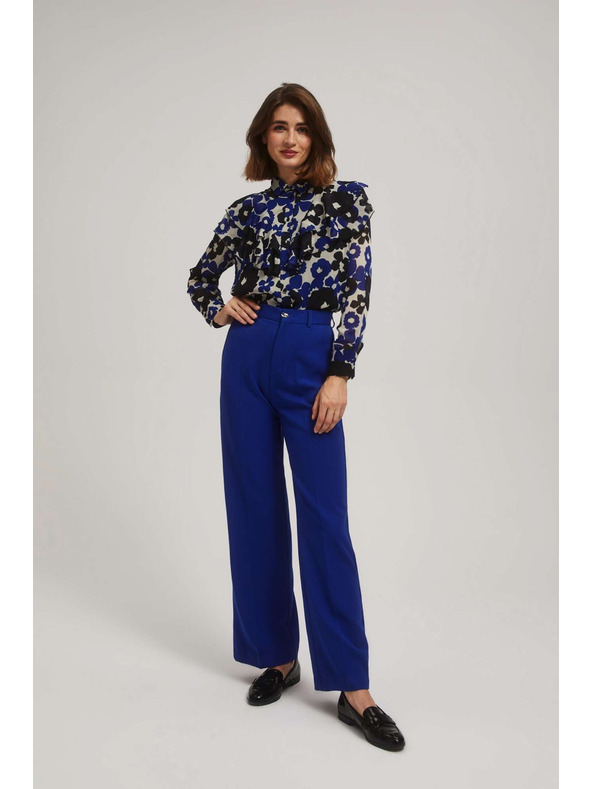 Moodo Bunte Bluse mit Volant