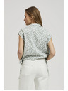 Moodo Gemusterte Bluse zum Binden