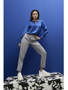 Moodo Blaue glänzende Bluse von Moodo