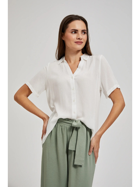 Moodo Weiße transparente Bluse von Moodo