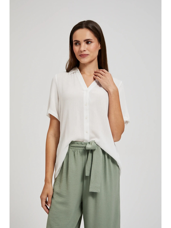 Moodo Weiße transparente Bluse von Moodo