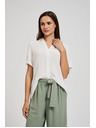 Moodo Weiße transparente Bluse von Moodo