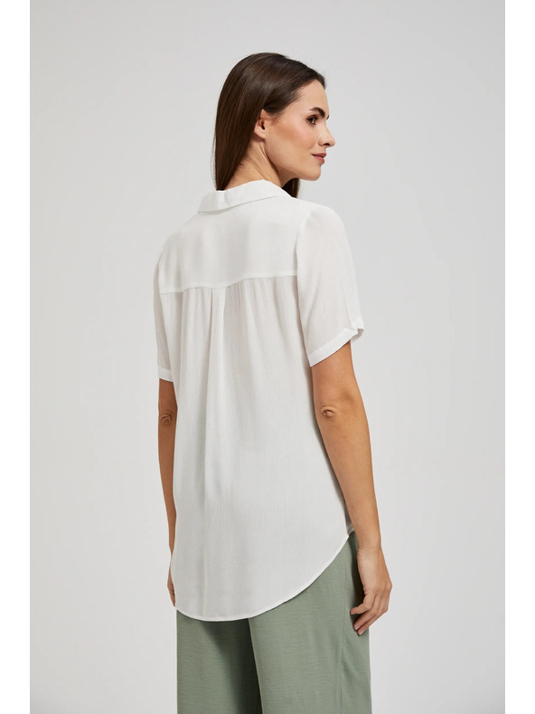 Moodo Weiße transparente Bluse von Moodo