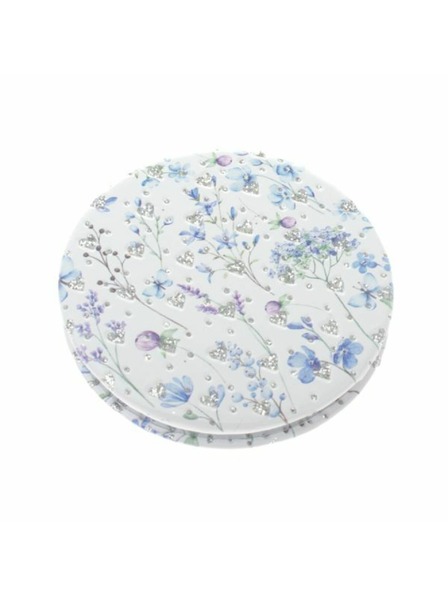 Casa de Engel Taschenkosmetikspiegel - blaue Blumen, 1/288