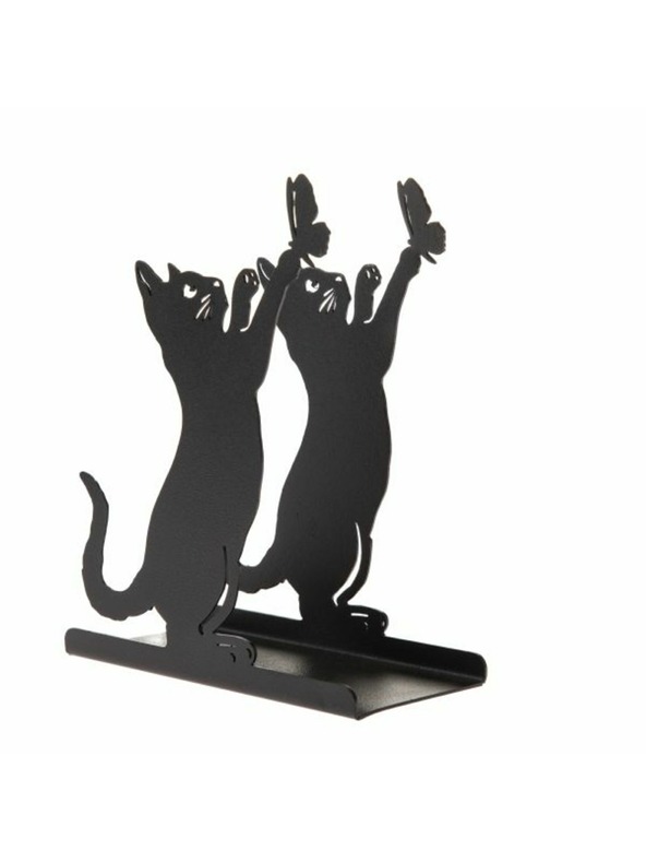 Casa de Engel Metallständer für Servietten mit Katze, 12/48