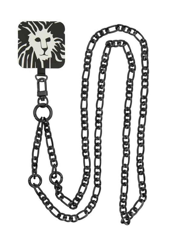 Anne Klein Schwarze Handykette mit Metallkettenriemen Anne Klein WK/4023BKBK