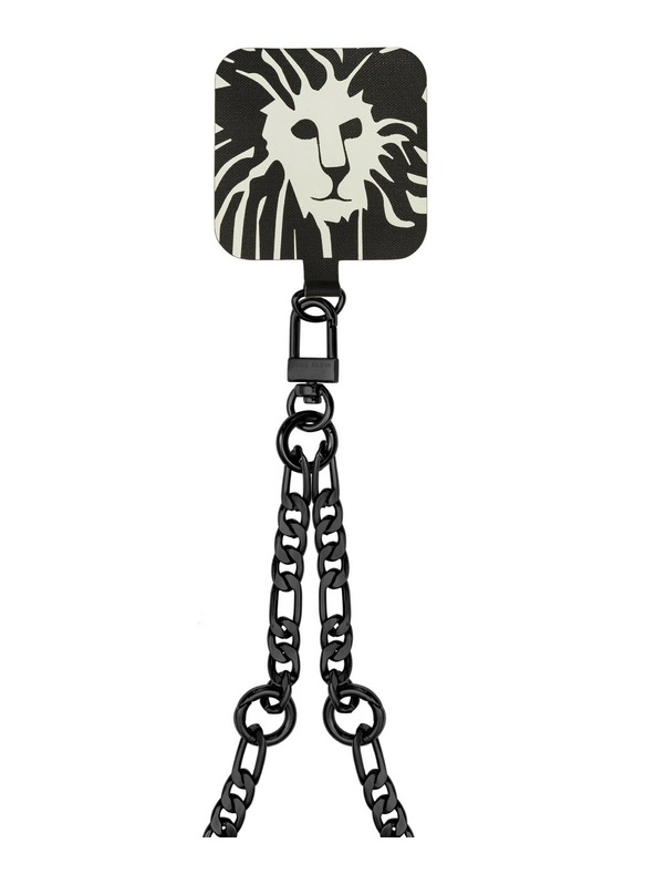 Anne Klein Schwarze Handykette mit Metallkettenriemen Anne Klein WK/4023BKBK