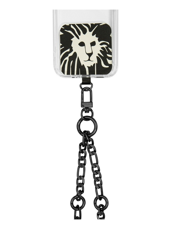 Anne Klein Schwarze Handykette mit Metallkettenriemen Anne Klein WK/4023BKBK