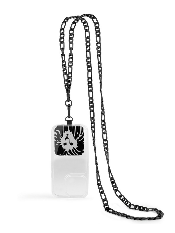 Anne Klein Schwarze Handykette mit Metallkettenriemen Anne Klein WK/4023BKBK