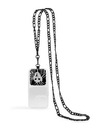 Anne Klein Schwarze Handykette mit Metallkettenriemen Anne Klein WK/4023BKBK