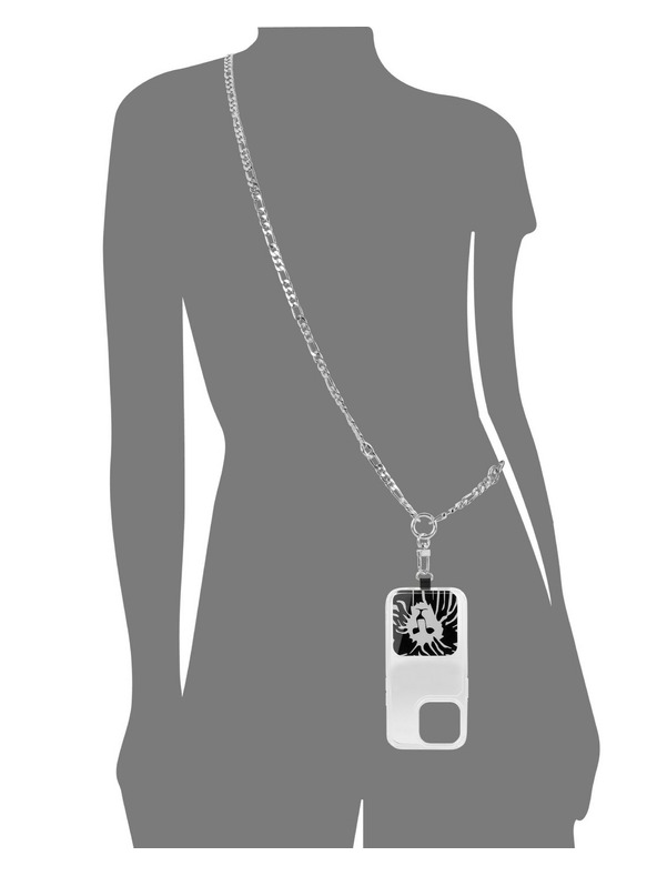 Anne Klein Silberne Handykette mit Metallkettenriemen Anne Klein WK/4023SVSV