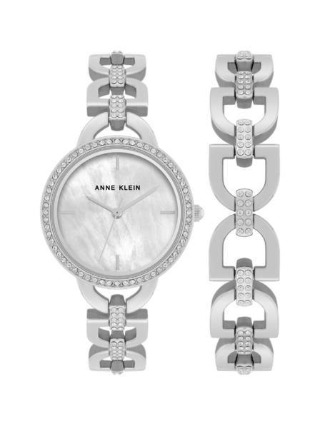 Anne Klein Geschenkset mit Uhr und Armband Anne Klein AK/4105SVST