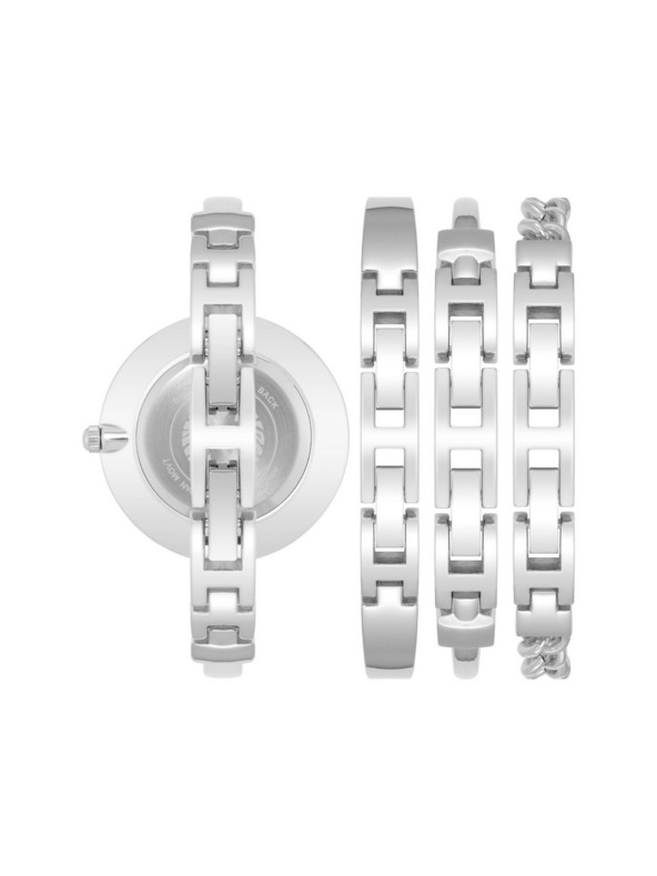 Anne Klein Damen-Geschenkset mit Uhr und Armbändern Anne Klein AK/1471SVST