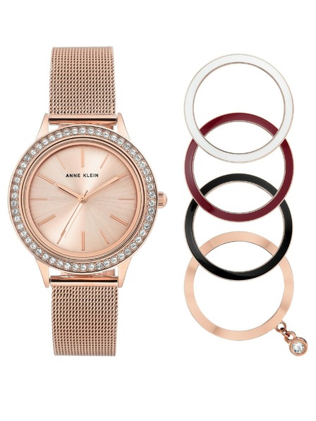 Anne Klein Geschenkset mit Uhr und Ersatzlünetten Anne Klein AK/3166INST