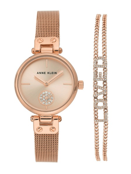 Anne Klein Geschenkset mit Uhr und Armband Anne Klein AK/3552RGST