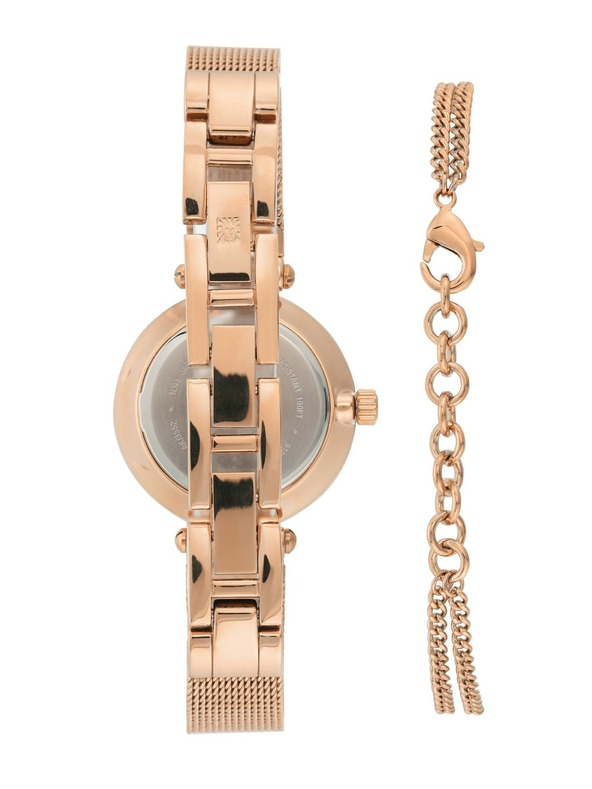 Anne Klein Geschenkset mit Uhr und Armband Anne Klein AK/3552RGST