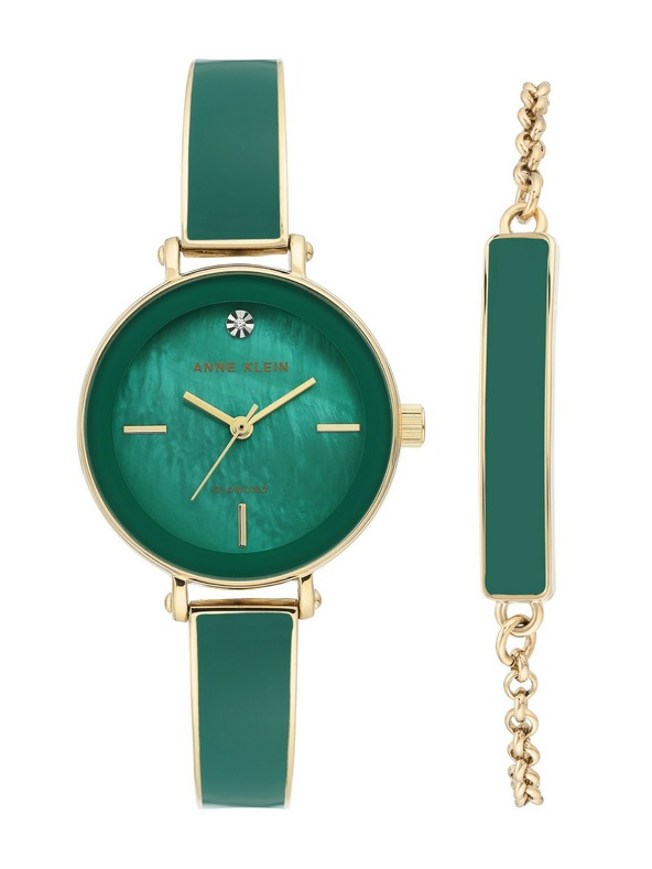 Anne Klein Geschenkset mit Uhr und Armband Anne Klein AK/3620GNST