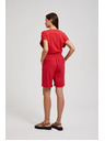 Moodo Rote Leinenshorts