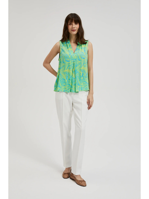 Moodo Grünes Top ärmellos