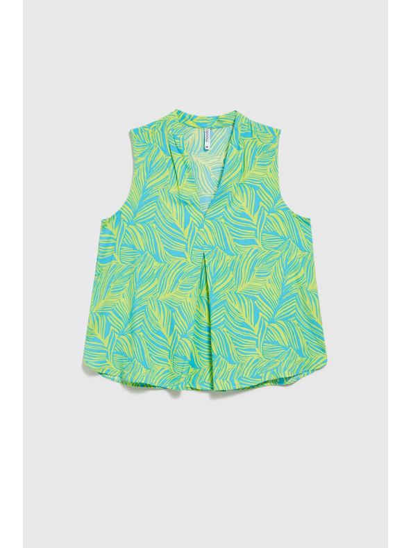 Moodo Grünes Top ärmellos